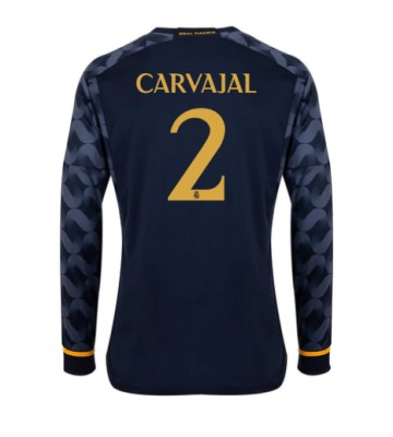 Real Madrid Daniel Carvajal #2 Udebanetrøje 2023-24 Lange ærmer